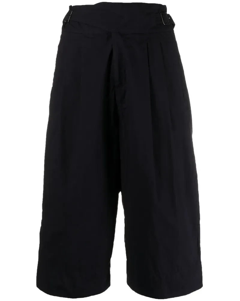 Yohji Yamamoto Lockere Shorts - Blau Blau