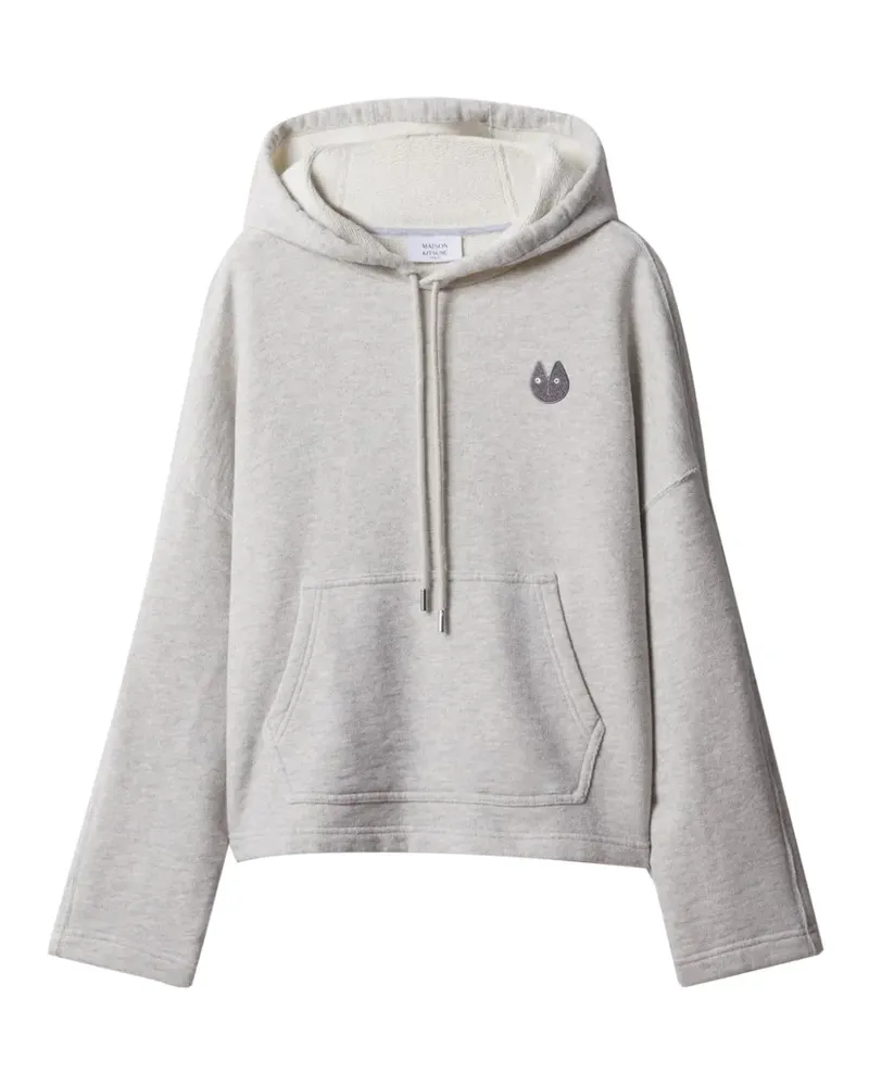 Kitsuné Hoodie mit Logo-Patch - Grau Grau