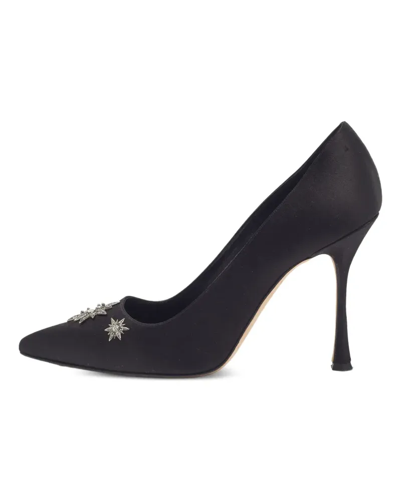 Manolo Blahnik Chilanghi Pumps mit Stern - Schwarz Schwarz