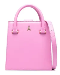 Patrizia Pepe Schultertasche mit Logo-Schild Rosa