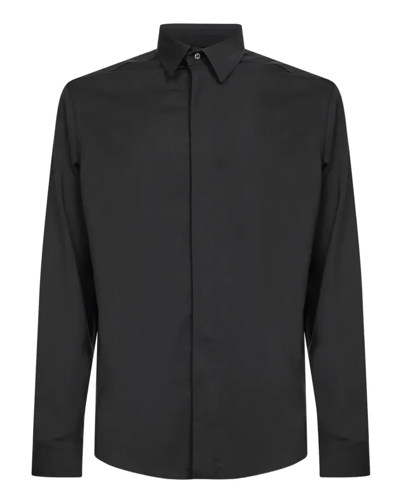 D4.0 Button-down-Hemd - Schwarz Schwarz