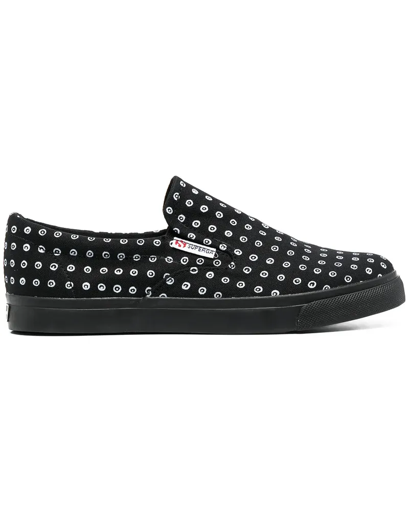 10 Corso Como x Superga Sneakers mit Logo-Print - Schwarz Schwarz