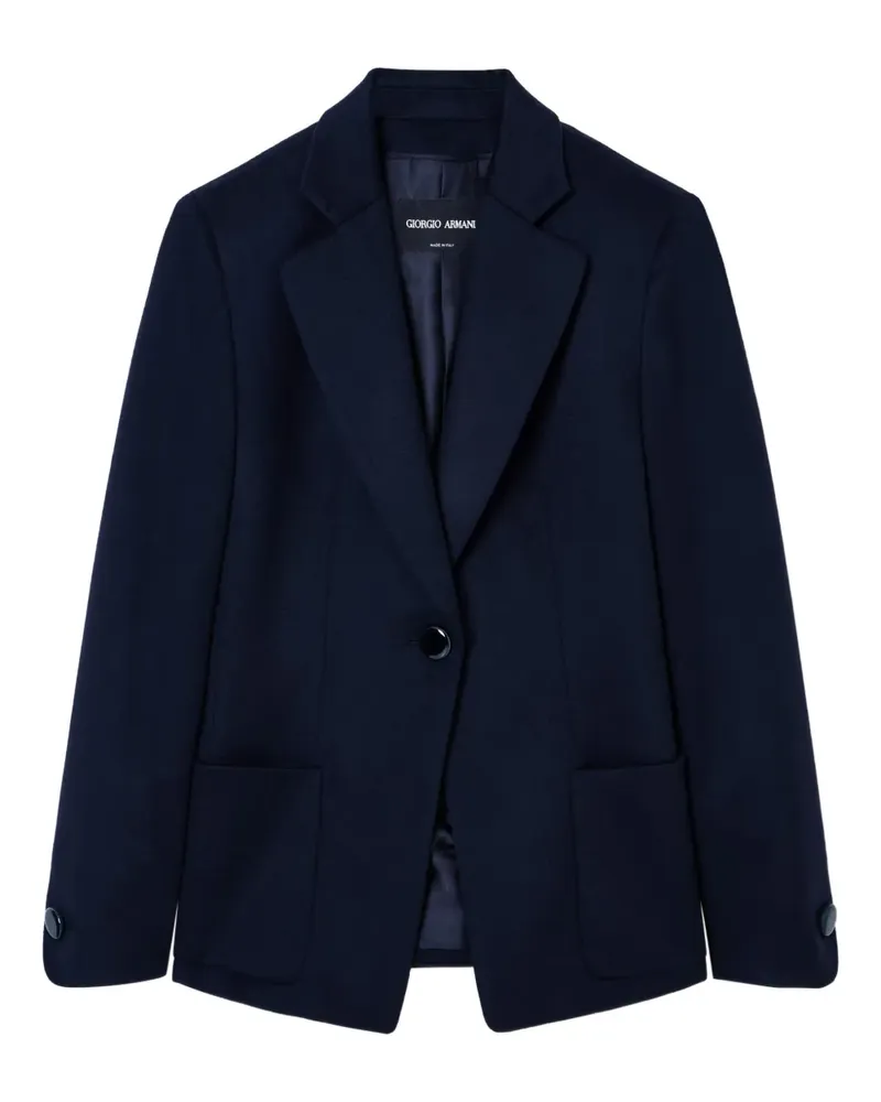 Giorgio Armani single-breasted blazer - Blau Blau