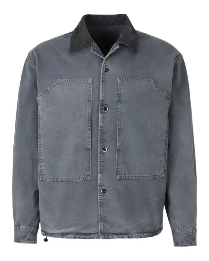 nine:inthe:morning Jacke mit Cordkragen - Blau Blau