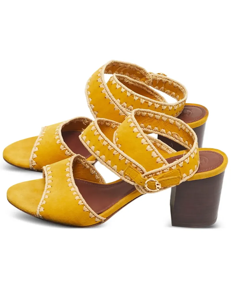 Tory Burch Sandalen mit Knöchelriemen - Gelb Gelb