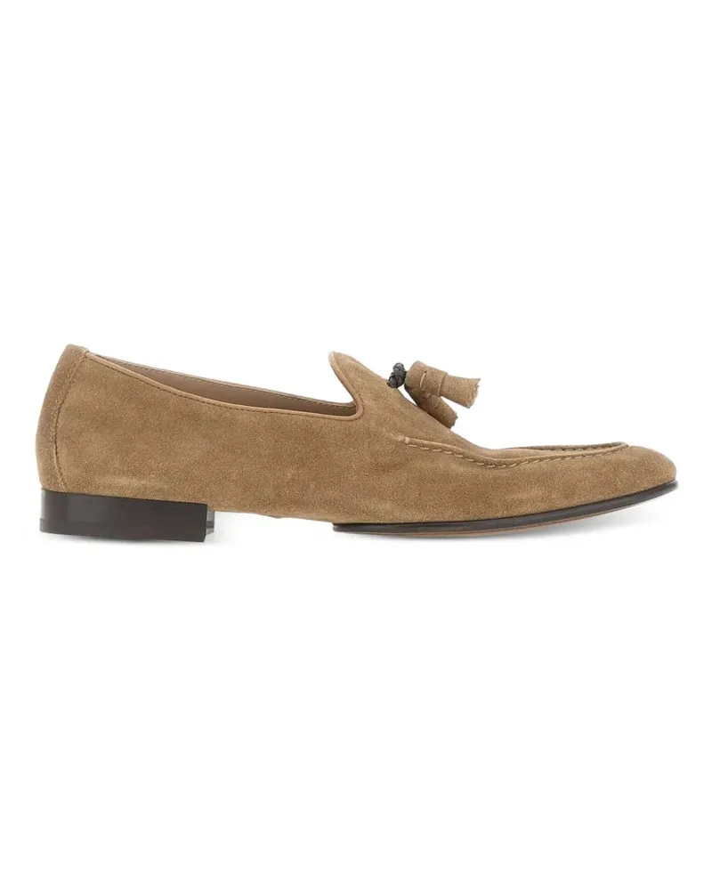 Doucal´s tassel-detail suede loafers - Braun Braun