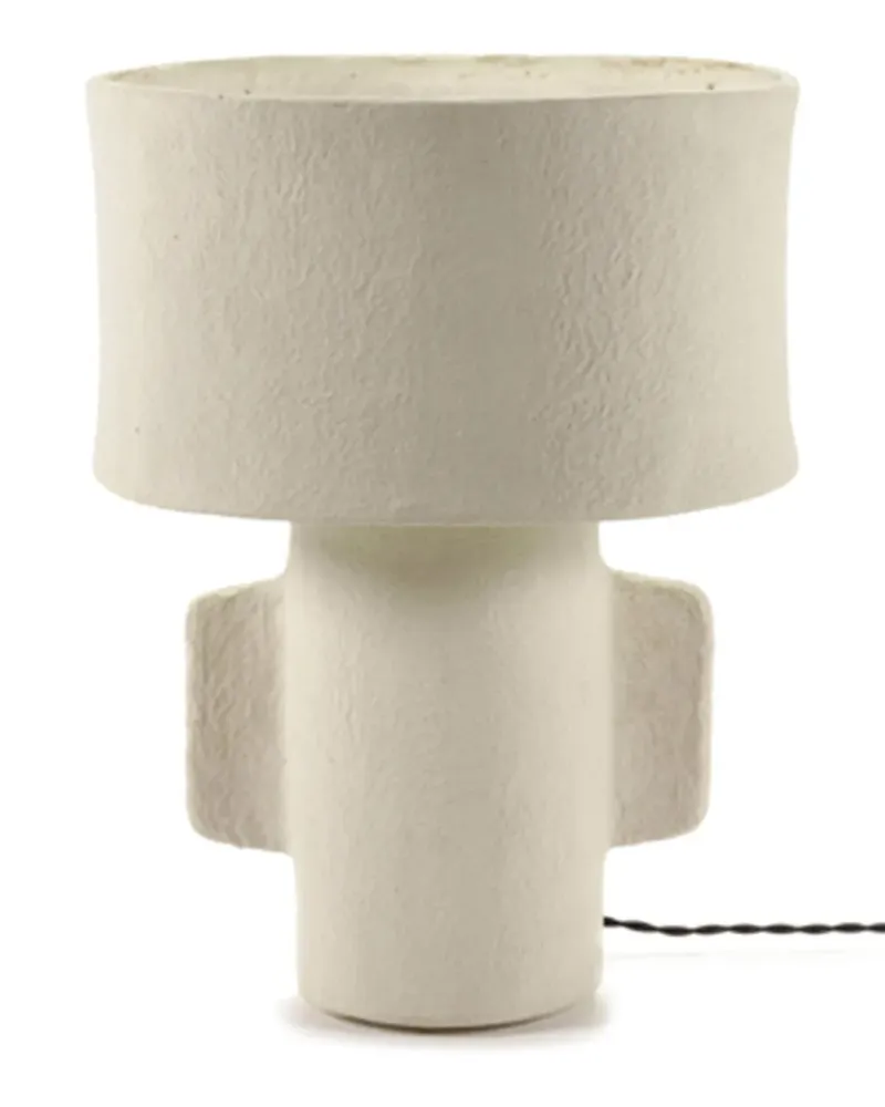 Serax Tischlampe aus Papier-Maché (47,5cm x 35cm) - Weiß Weiß