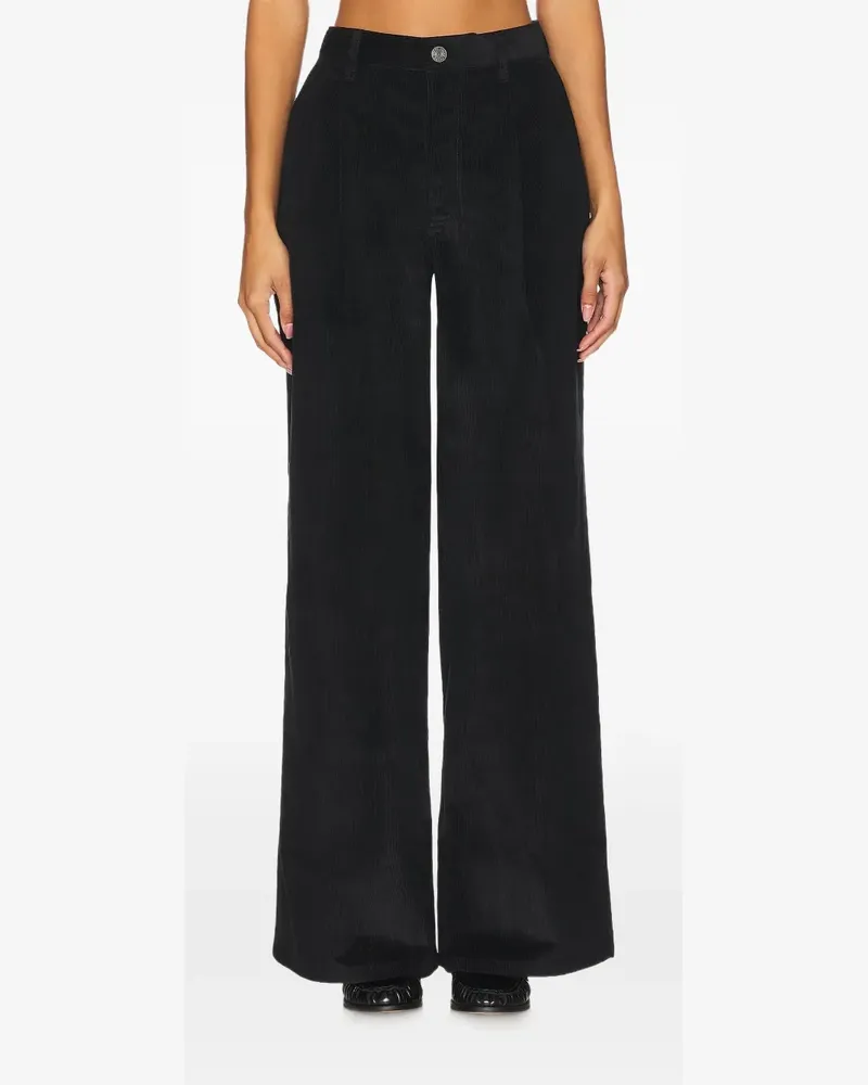 Frame Denim Cordhose mit Falten - Schwarz Schwarz