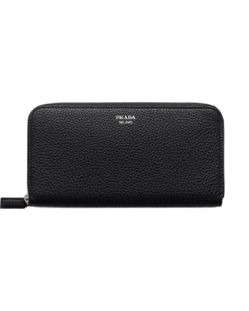 Prada leather wallet - Schwarz Schwarz
