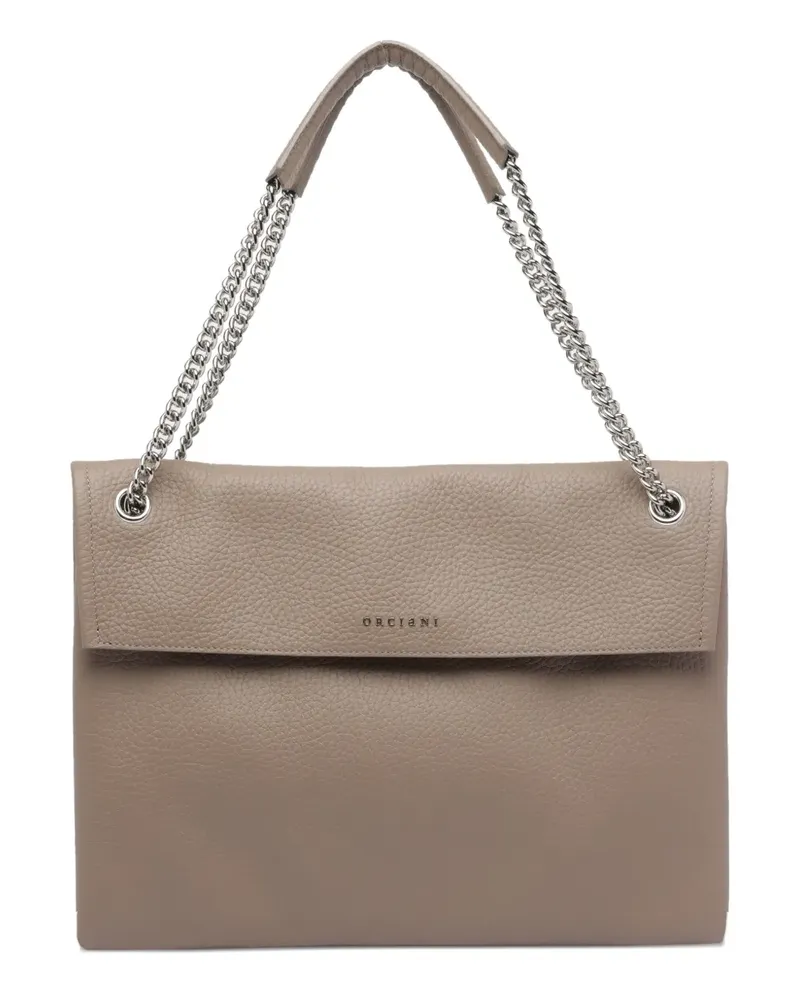 Orciani Venus Soft Midi Schultertasche - Nude Nude