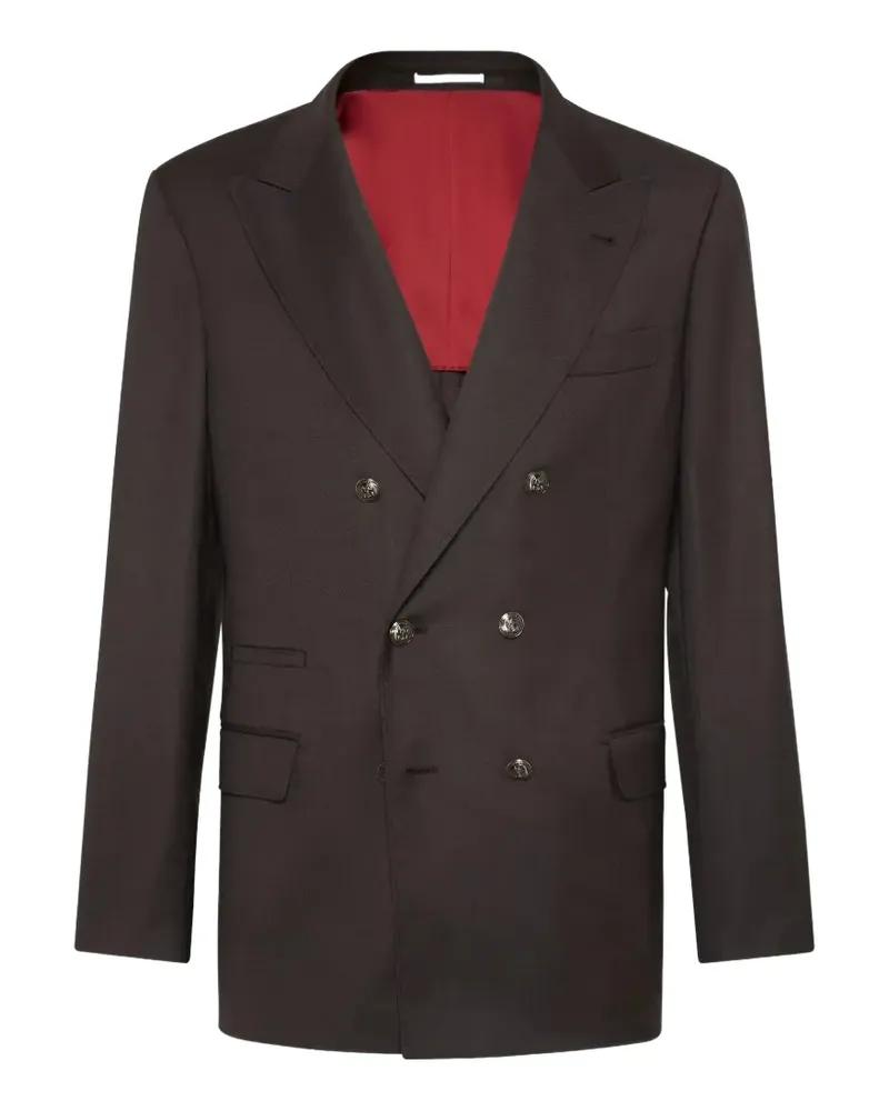 Brunello Cucinelli wool double-breasted blazer - Braun Braun