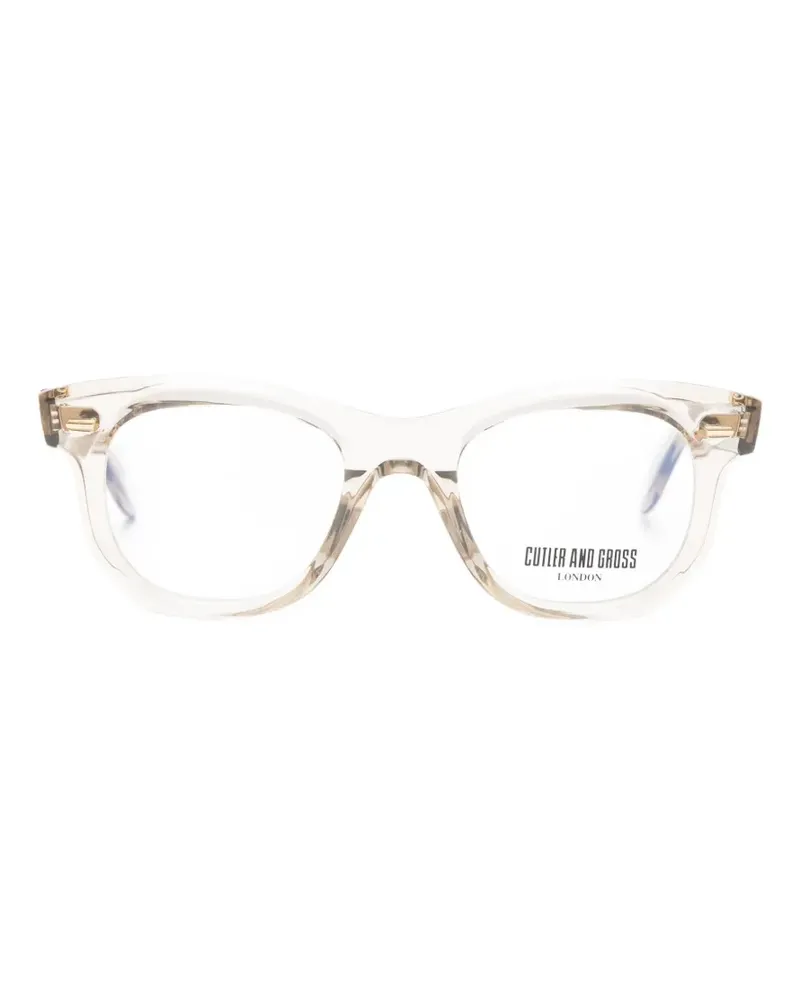 Cutler and Gross Brille mit rundem Gestell - Nude Nude