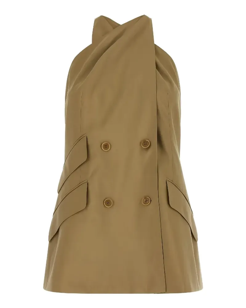 Max Mara double-breasted halterneck waistcoat - Braun Braun