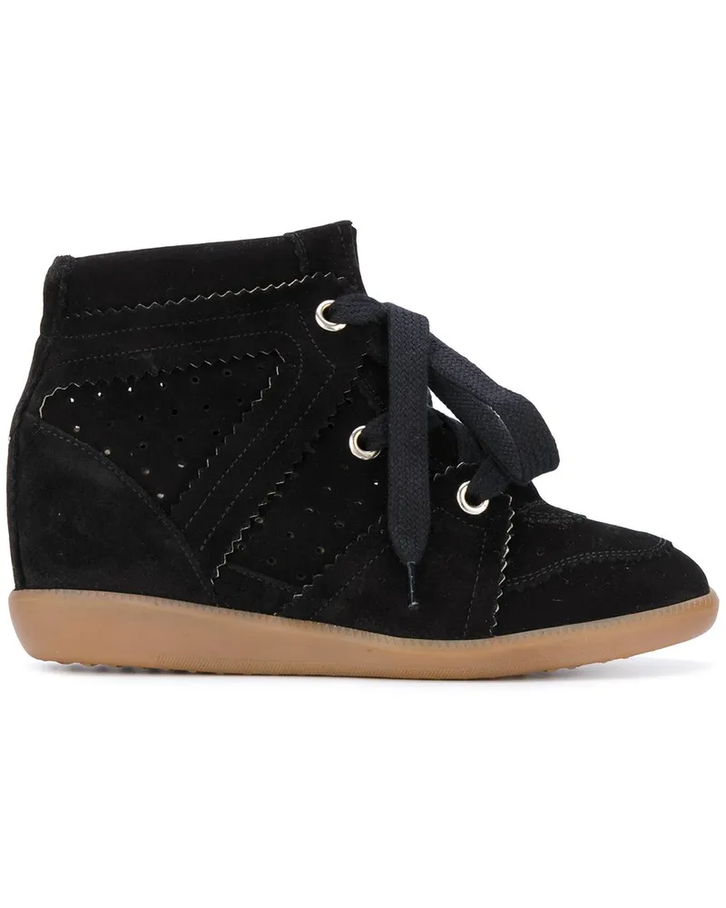 Isabel Marant Bobby' Sneakers mit Keilabsatz - Schwarz Schwarz