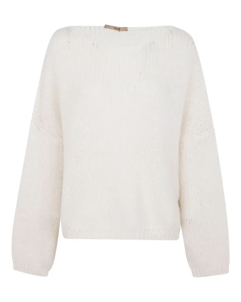 Nuur Pullover mit U-Boot-Ausschnitt - Weiß Weiß