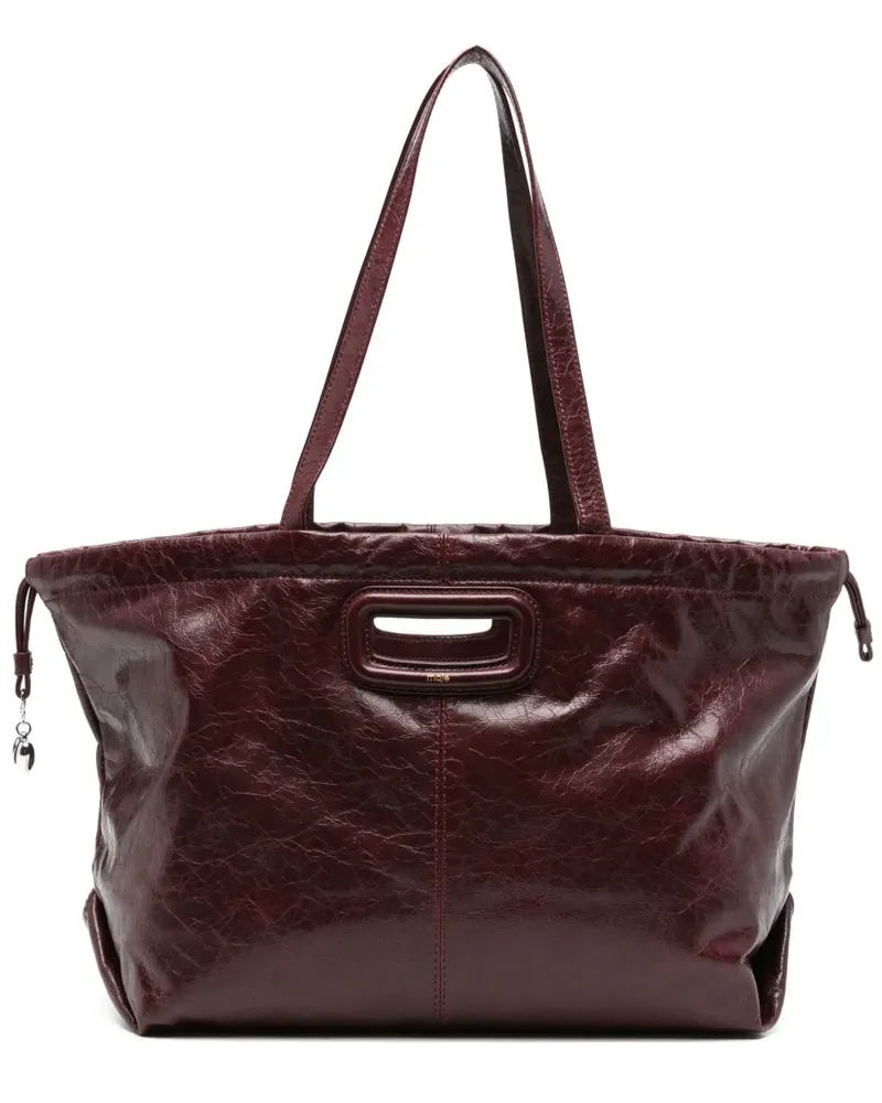 Maje Handtasche aus Leder - Rot Rot