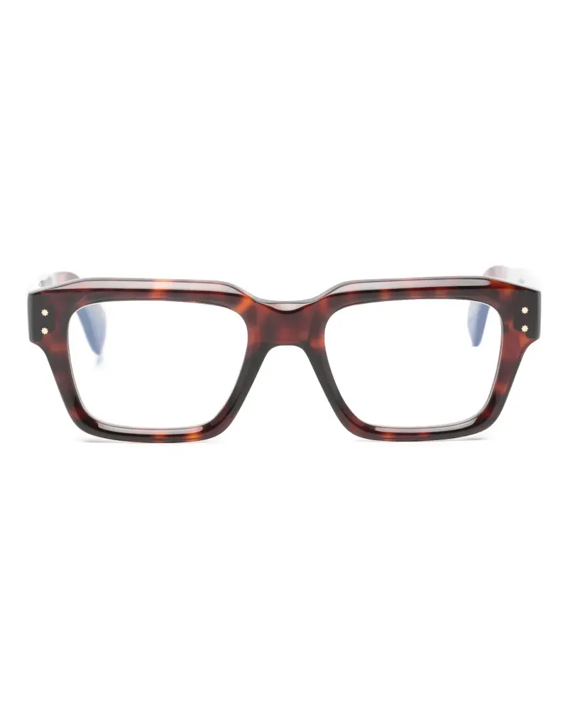 Cutler and Gross tortoiseshell-effect square-frame glasses - Braun Braun