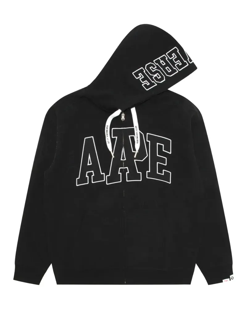 BAPE Kapuzenjacke mit Reißverschluss - Schwarz Schwarz