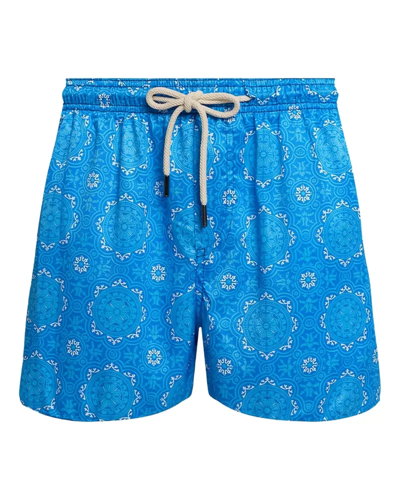 PENINSULA floral-print swim shorts - Blau Blau