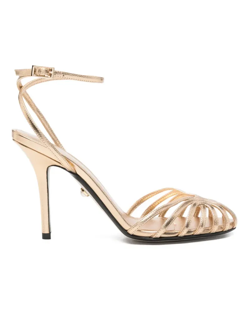 Alevì leather sandals - Gold Gold