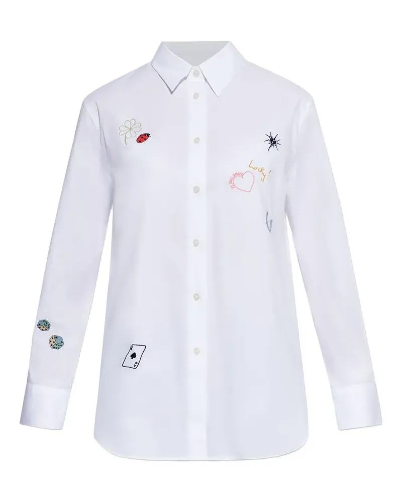 Paul Smith embroidered shirt - Weiß Weiß