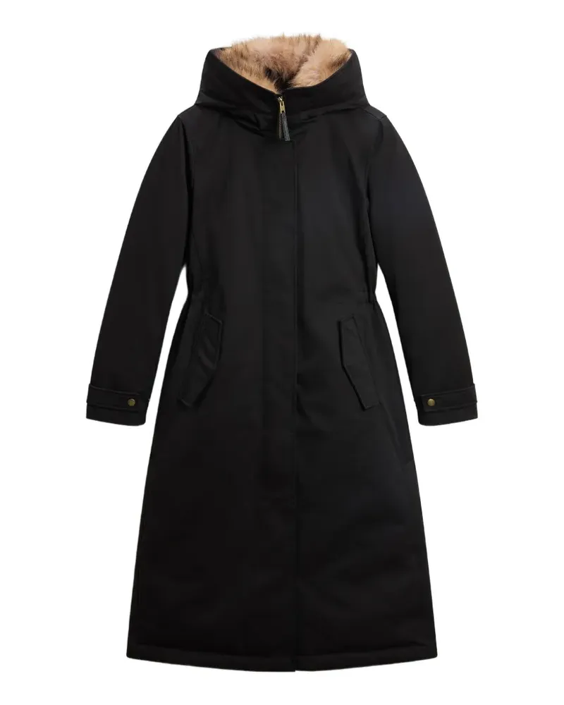 Woolrich faux-fur trim parka - Schwarz Schwarz