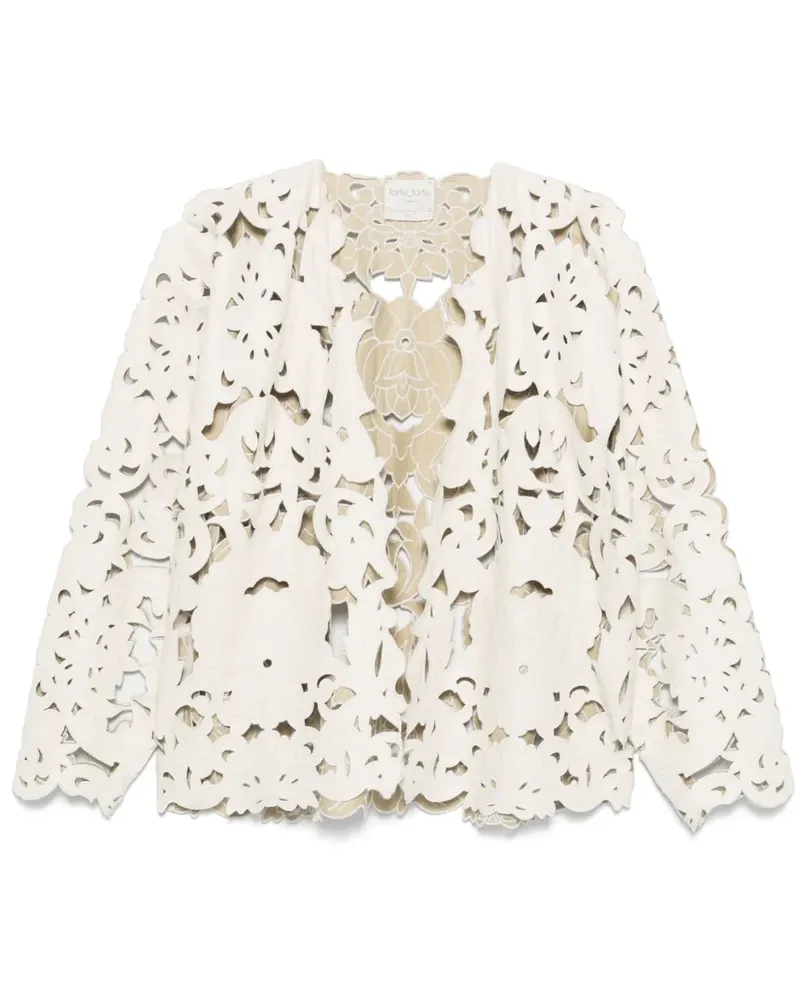 forte_forte Jacke aus Guipure-Spitze - Nude Nude
