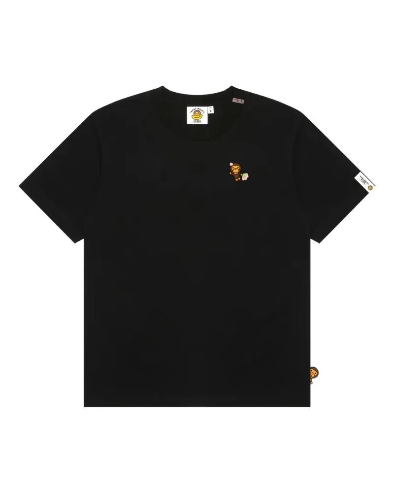 BAPE Besticktes T-Shirt - Schwarz Schwarz