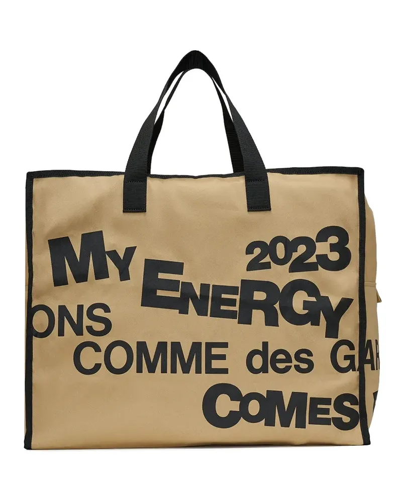 Comme des Garçons Tote Bag mit Logo - Nude Nude