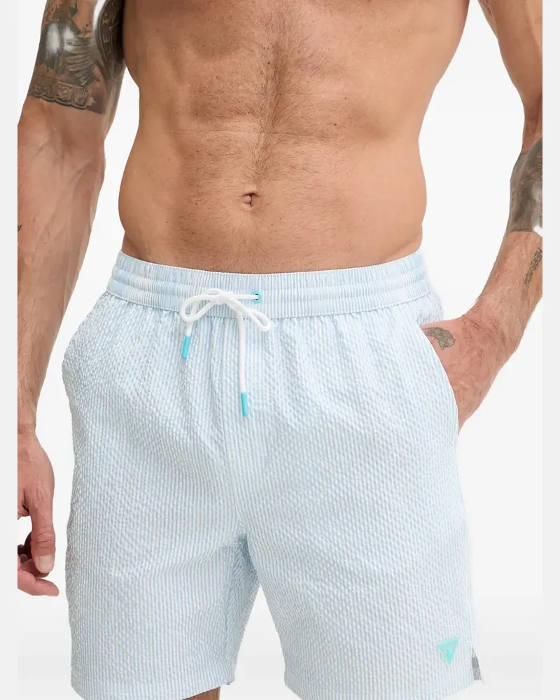 Guess mid-rise swim shorts - Blau Blau
