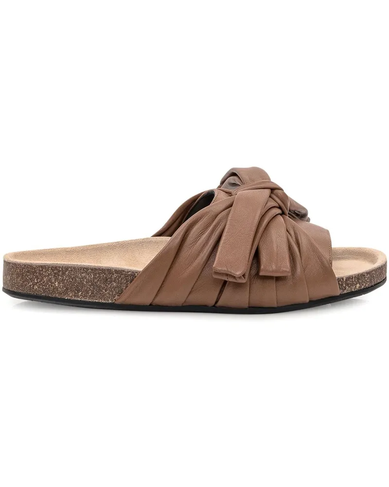 J.W.Anderson Flache Sandalen mit Schleife - Braun Braun