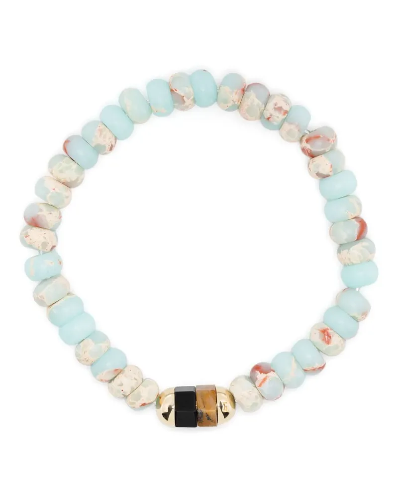 Luis Morais 14kt Gelbvgoldarmband mit Edelsteinen - Blau Blau