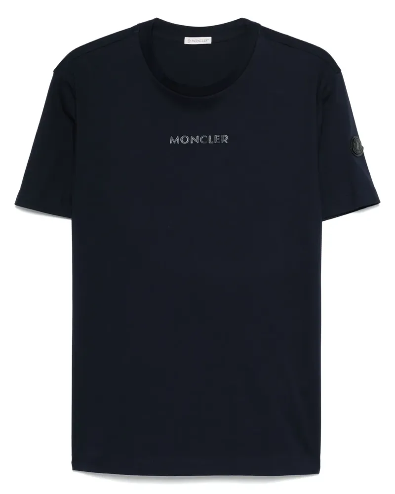Moncler Klassisches T-Shirt - Blau Blau