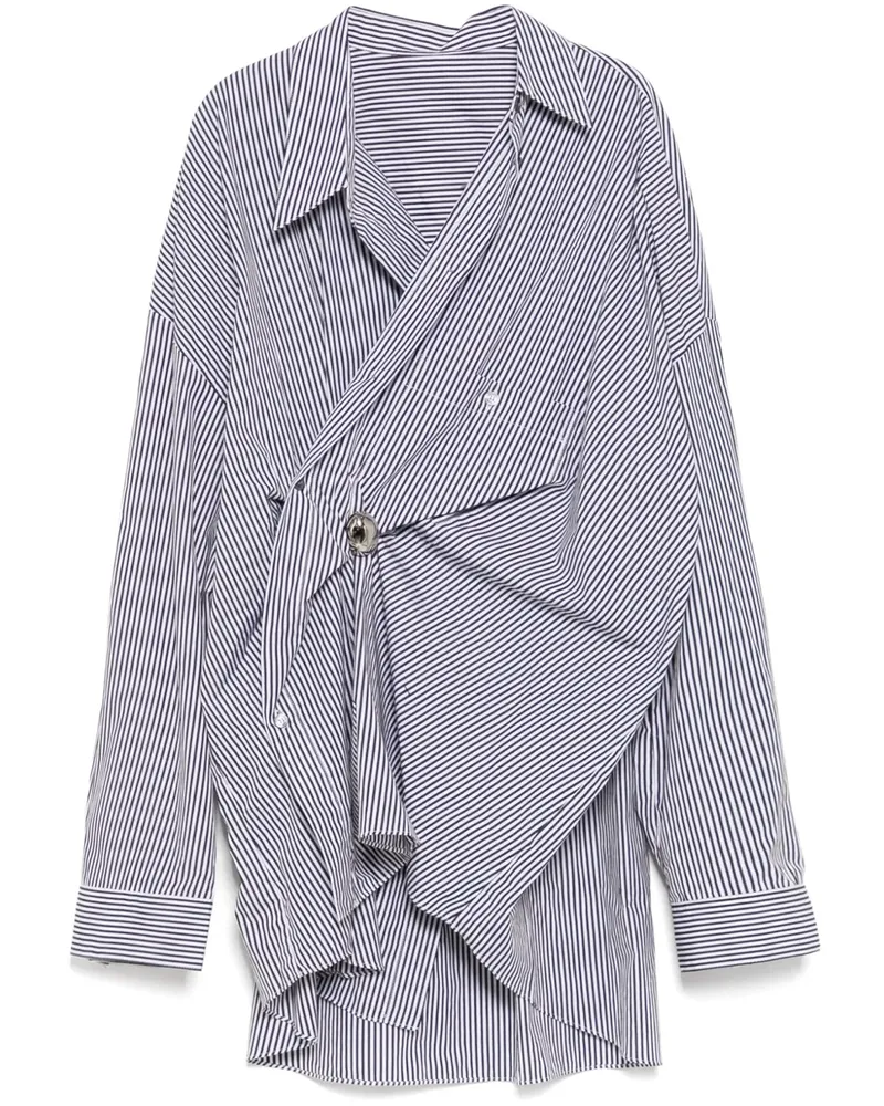 JNBY Gathered Oversized-Hemd - Schwarz Schwarz