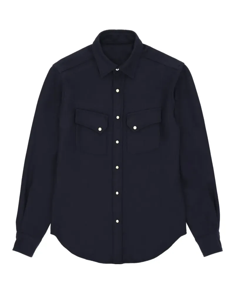 Fortela Pasadena contrast-stitching shirt - Blau Blau
