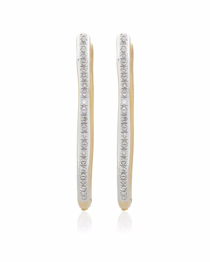 Monica Vinader Große Riva Creolen - Gold Gold