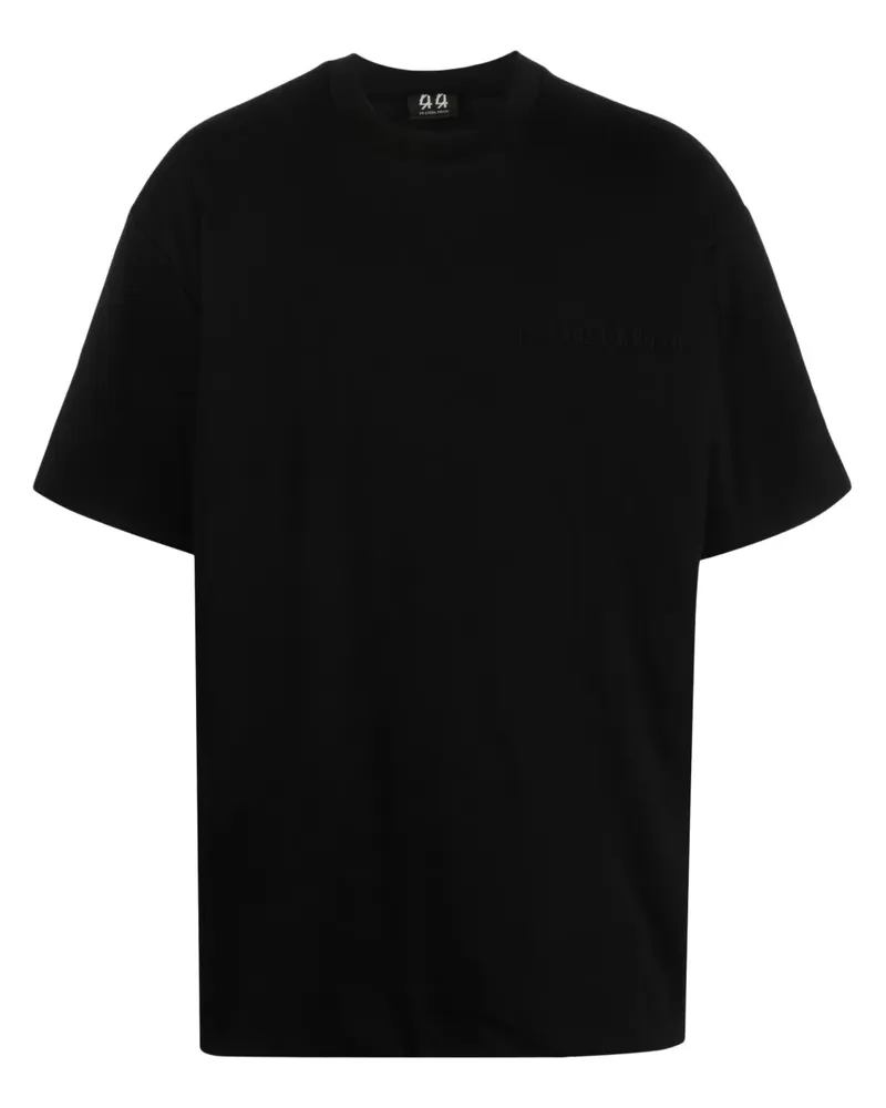 44 LABEL GROUP T-Shirt mit Rundhalsausschnitt - Schwarz Schwarz