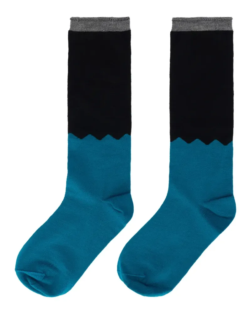 RED Valentino two-tone socks - Blau Blau
