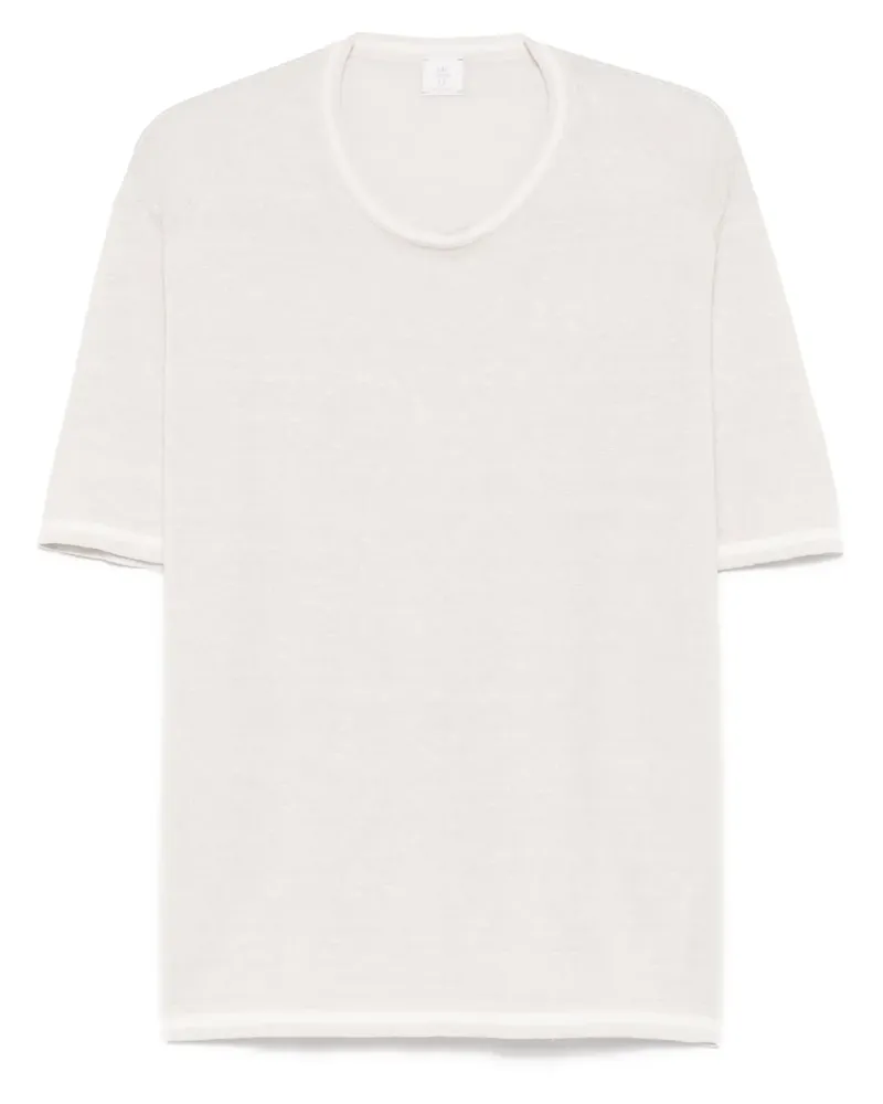 Eleventy Gestricktes T-Shirt - Nude Nude