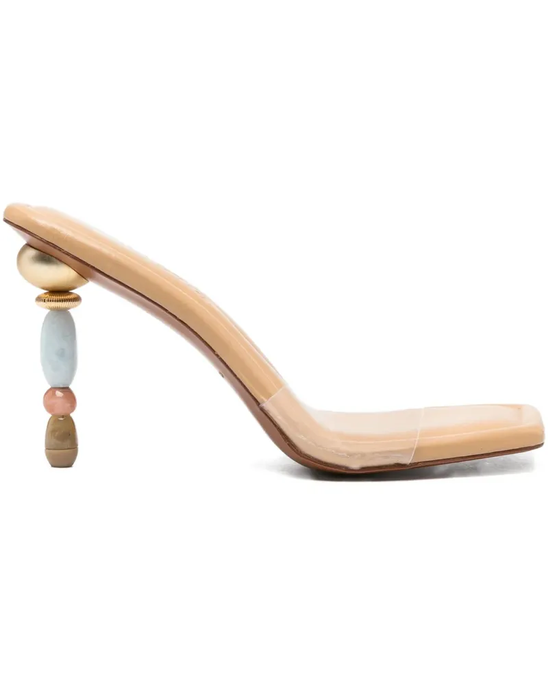 Cult Gaia Mahina Sandalen 100mm - Weiß Weiß