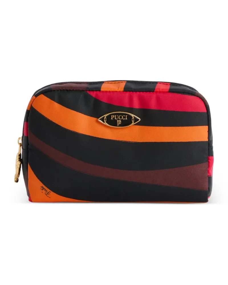 Emilio Pucci Marmo-print small beauty case - Schwarz Schwarz