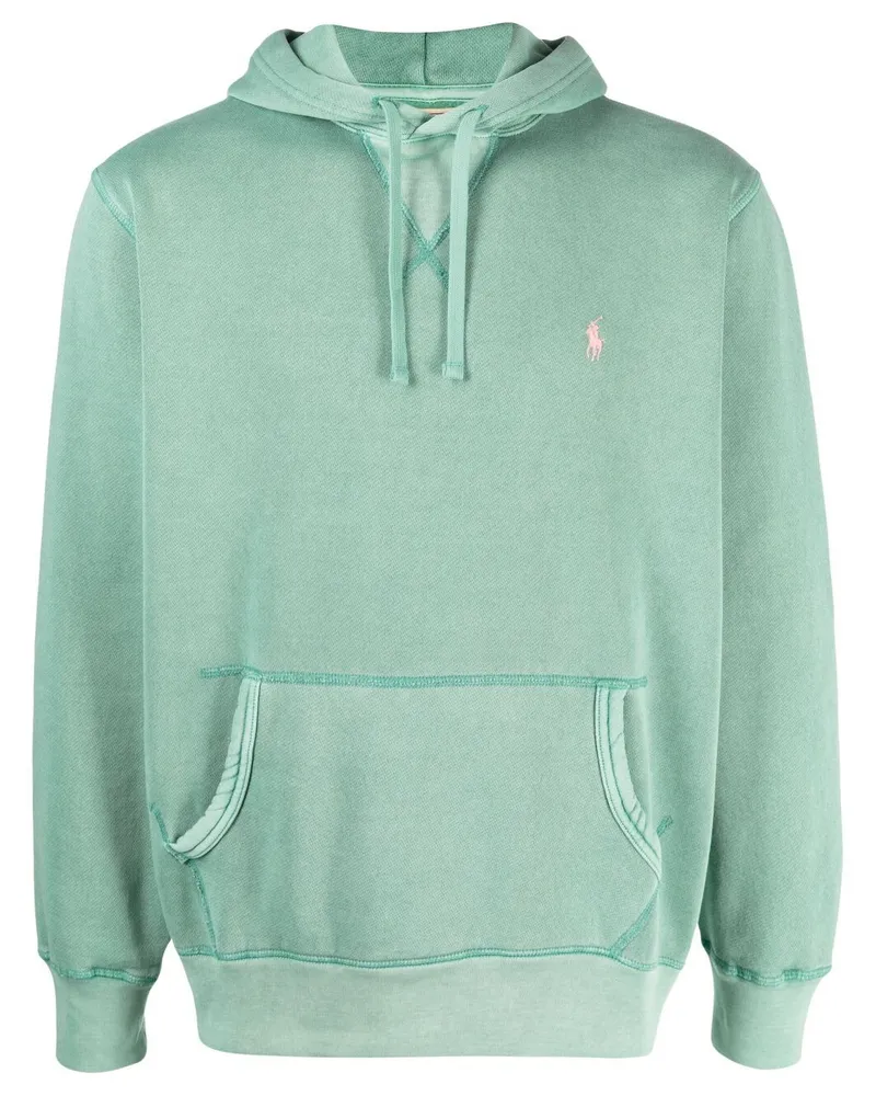 Ralph Lauren Hoodie mit Logo-Stickerei - Grün Grün