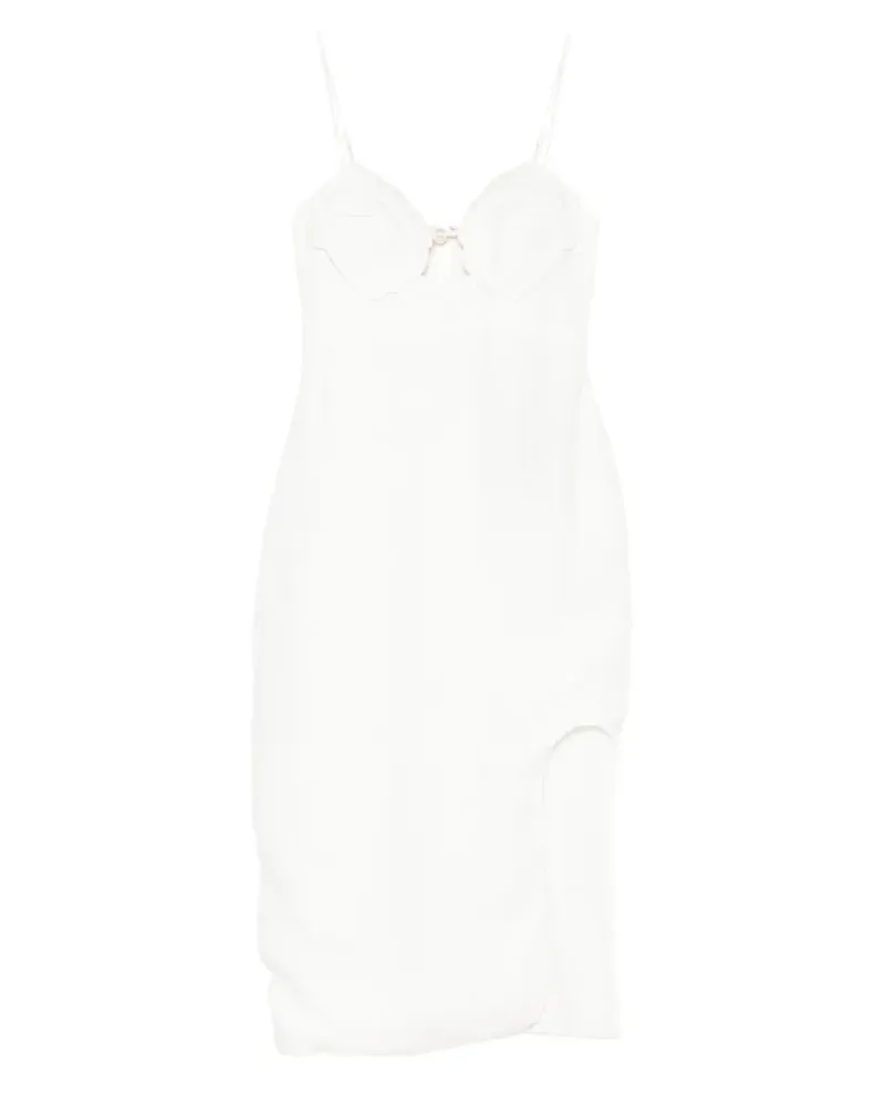 FARM Rio Perlendetail-Kleid mit Muschelapplikation - Weiß Weiß