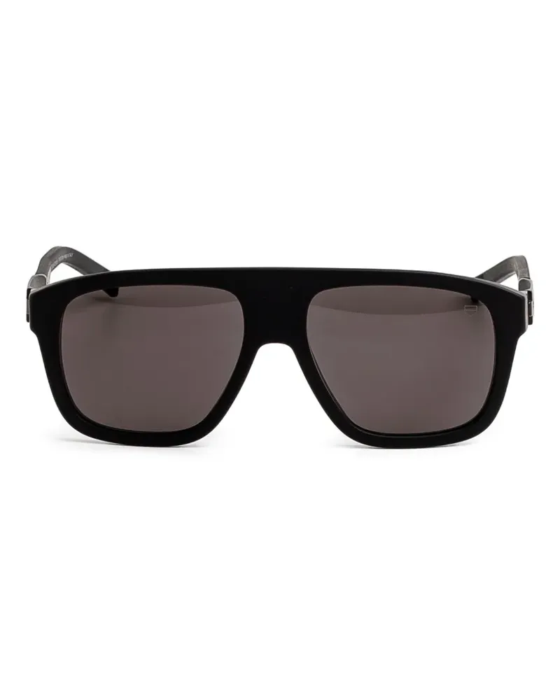 TAG Heuer Sonnenbrille mit eckigem Gestell - Schwarz Schwarz