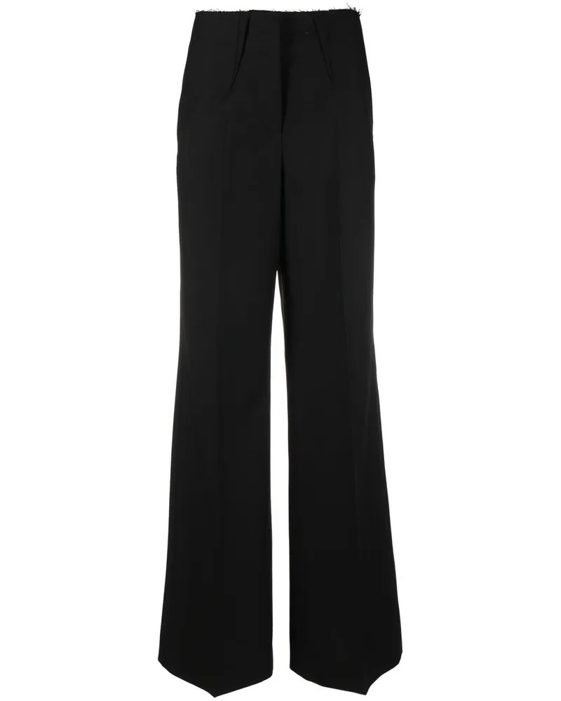 Givenchy Schlaghose mit hohem Bund - Schwarz Schwarz