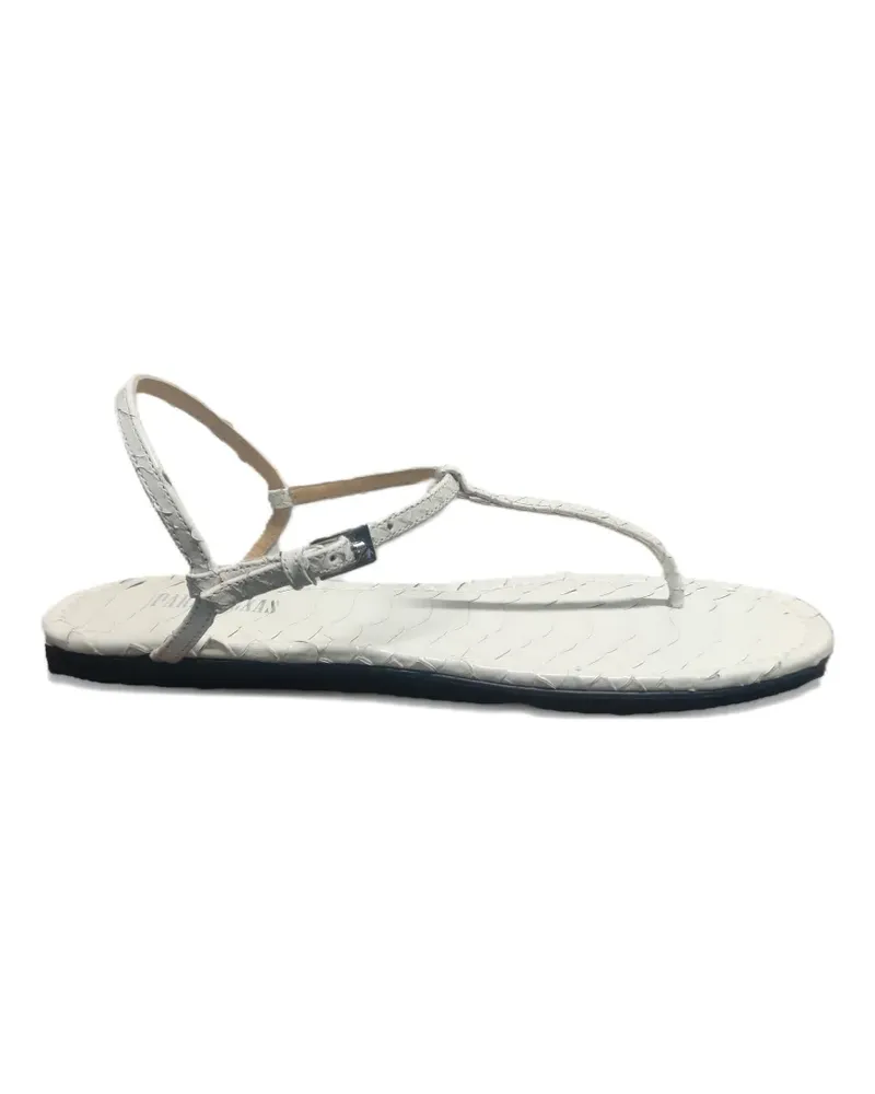 Paris Texas Sandalen mit T-Riemen - Nude Nude
