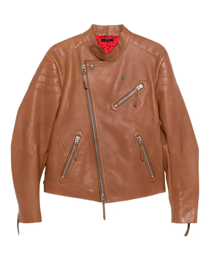 Tom Ford Klassische Lederjacke - Braun Braun