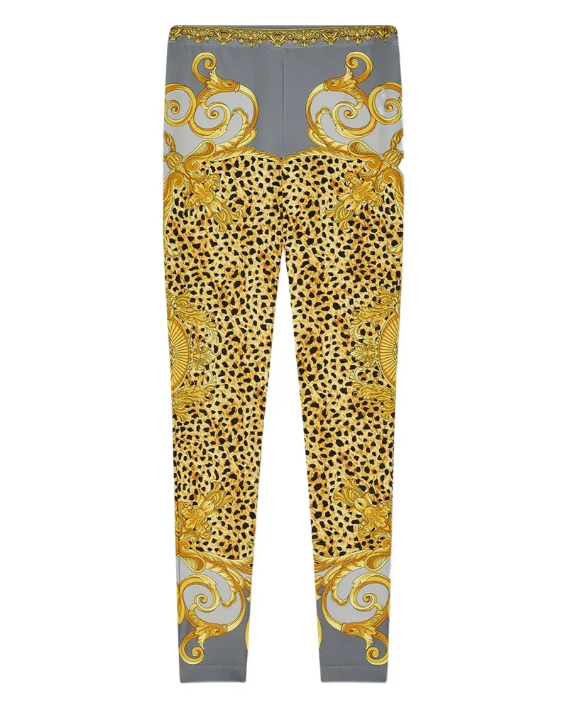 Versace Leggings mit Print - Gelb Gelb