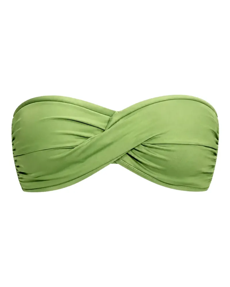 Seafolly Australia twist-detail bandeau bikini top - Grün Grün