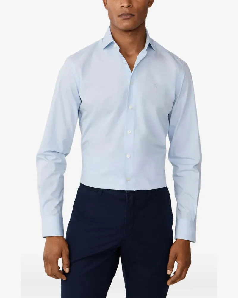 Hackett Gestreiftes Hemd - Blau Blau